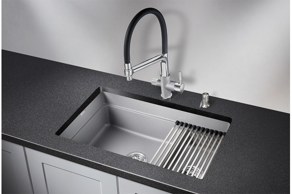 Кухонная мойка Гранула KS-7304U, алюминиум