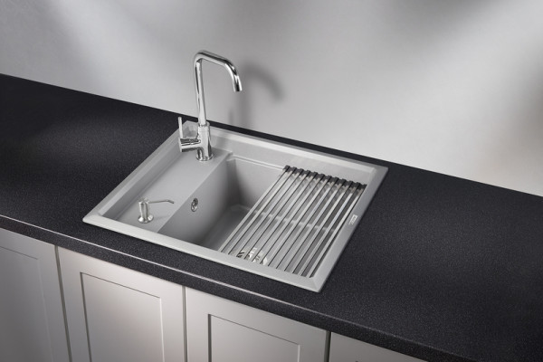Кухонная мойка Гранула KS-6004, алюминиум